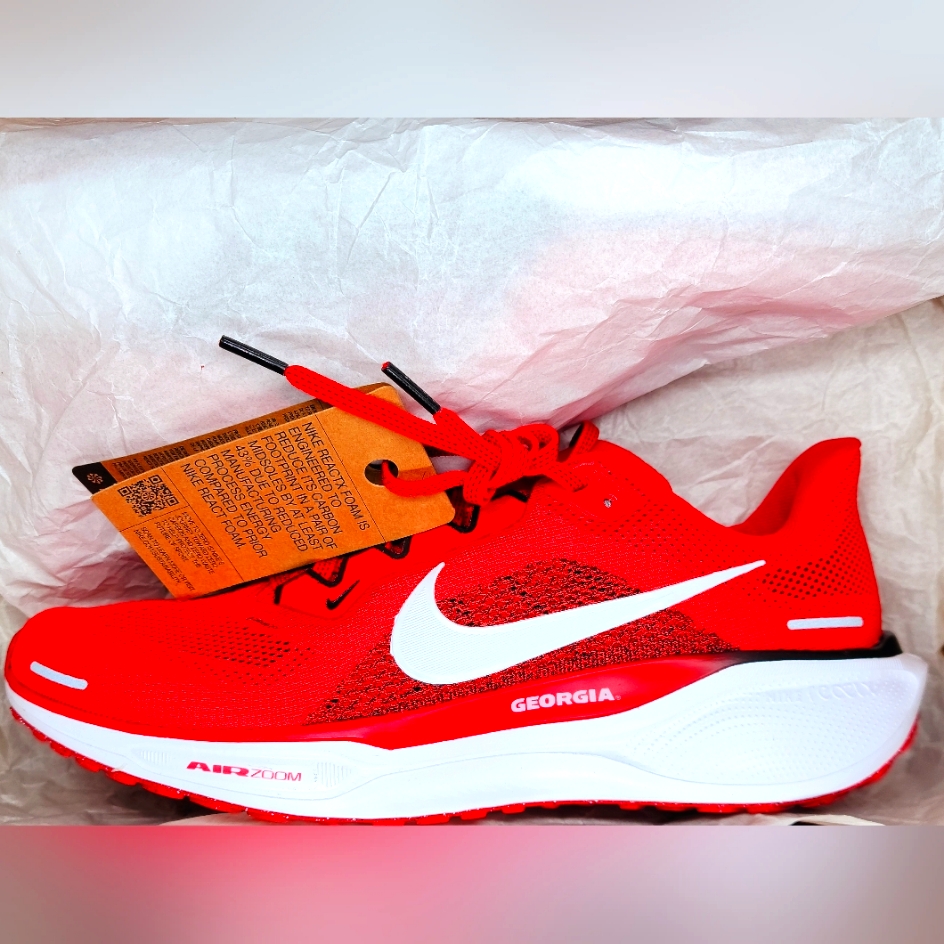 Nike X College Georgia Bulldogs Air Zoom Pegasus 41 Running Shoes Sz 9 Men Nib